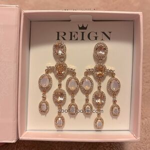 Bomb Party REIGN UNICORN | BELLA’S LUXE EARRINGS | ROSE GOLD | CHANDELIER